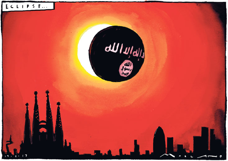 Morland linked the terrorist attack in Barcelona with the solar eclipse in - photo 15