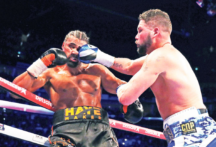 Tony Bellew assails David Haye in the tenth round of their heavyweight fight at - photo 2