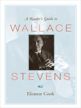 Cook A Readers Guide to Wallace Stevens