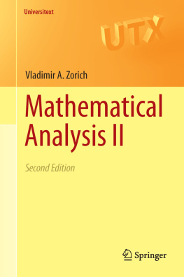 Cooke Roger - Mathematical Analysis II