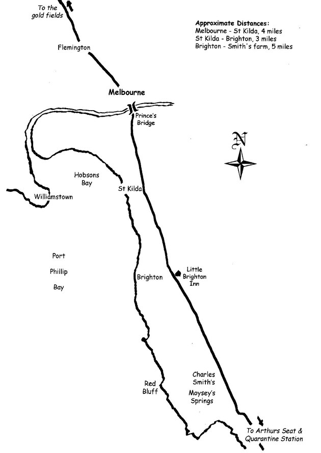 IMAGE Map bythe author 1852-3 was the maddestof the mad years in Melbourne - photo 1