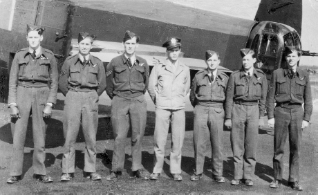 Flight Lieutenant Ernest Harrop third from right and crew E Harrop - photo 28