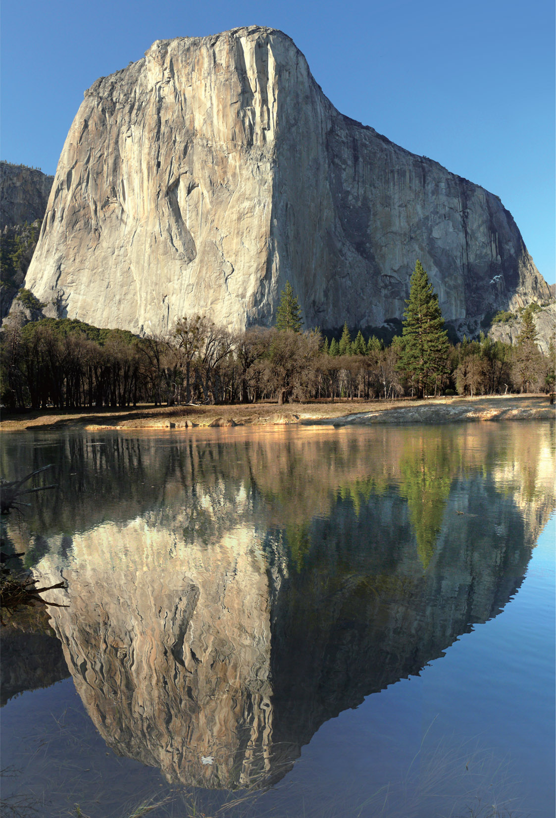 This early spring reflection view taken on the Merced River near Cathedral - photo 8