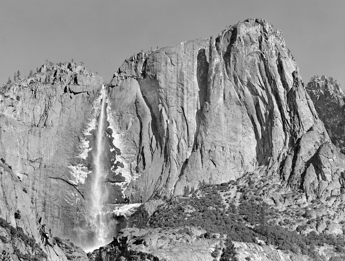 This early March view taken somewhat west of the Sentinel Bridge shows frost - photo 17