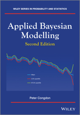 Congdon Peter - Applied Bayesian Modelling