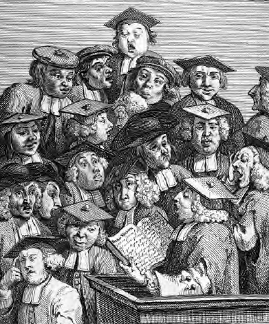 William Hogarth Scholars at a Lecture 1736 etching and engraving Adam - photo 4