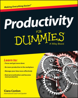 Conlon - Productivity For Dummies