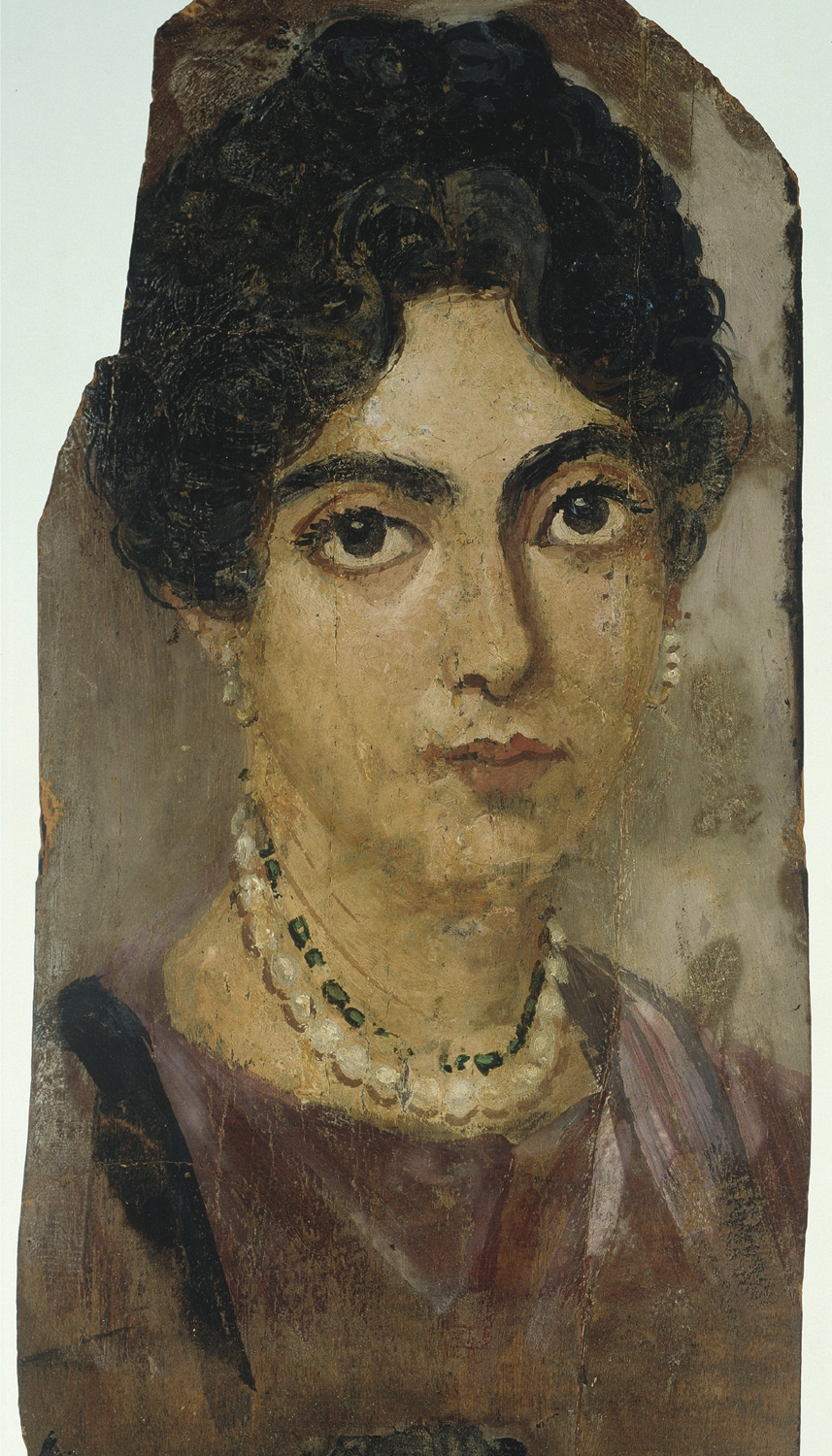 Fayum mummy portrait Woman With a Double Strand of Pearls The early - photo 4