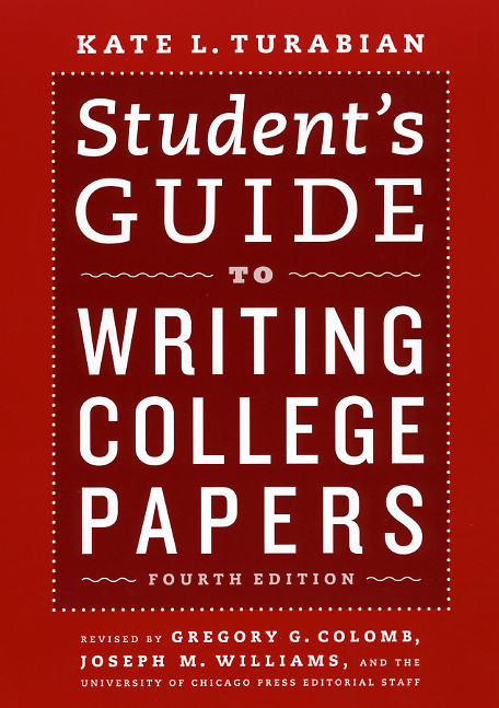 Students Guide to Writing College Papers On Writing Editing and - photo 1