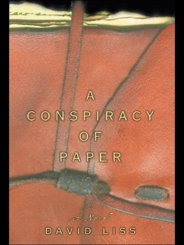 David Liss - A Conspiracy of Paper: A Novel