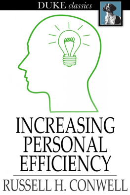 Conwell - Increasing Personal Efficiency