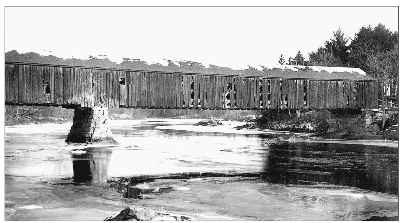 As seen in this side view North Turner Toll Bridge was a two-span structure - photo 5