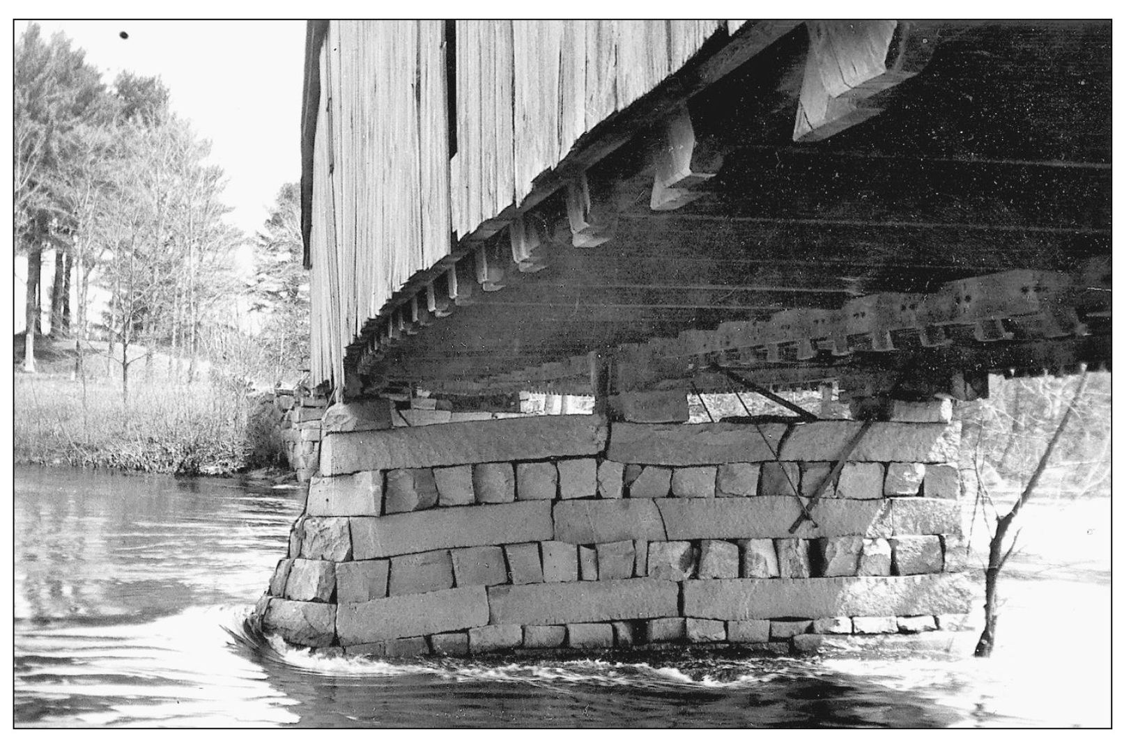 The center pier of North Turner Toll Bridge was damaged by erosion from the - photo 6