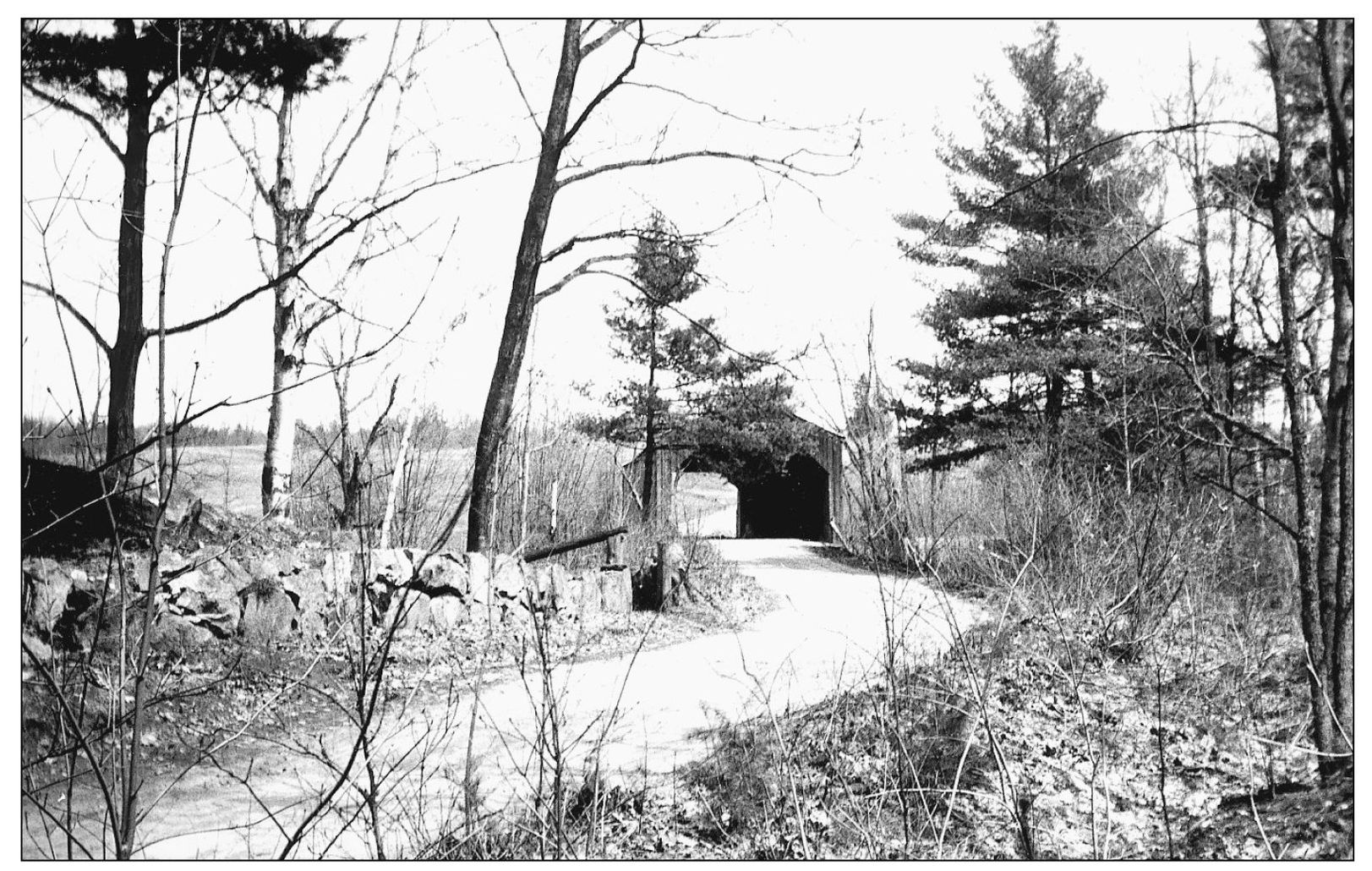 The North Turner Toll Bridge crossing included a second covered bridge that is - photo 10