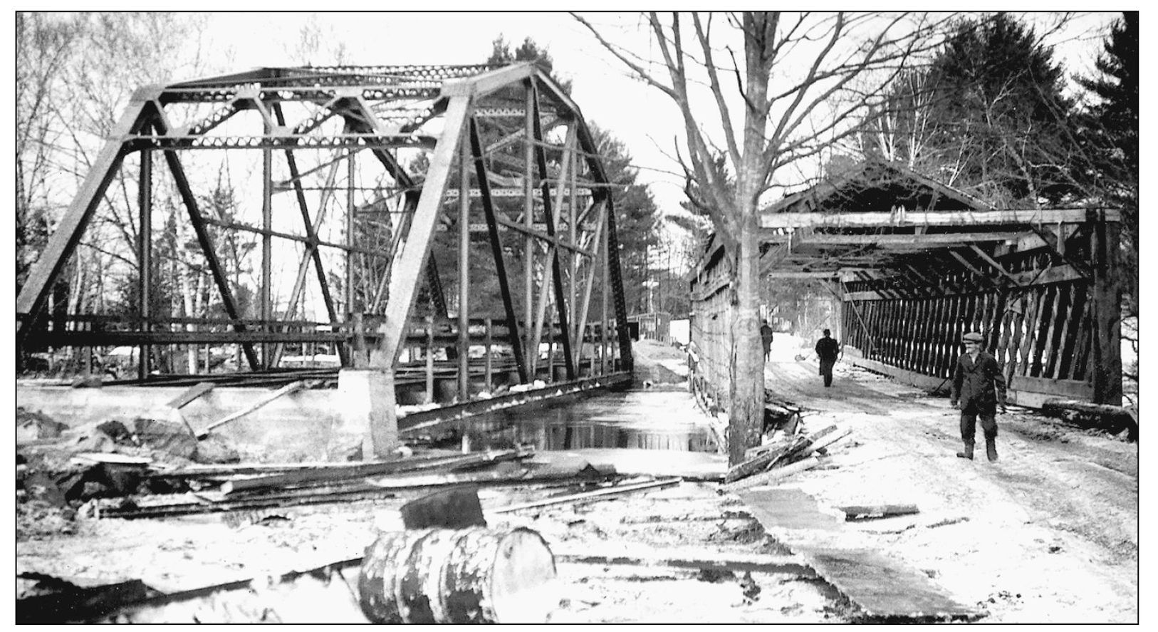 The east channel crossing at North Turner Toll Bridge went out in the 1936 - photo 12