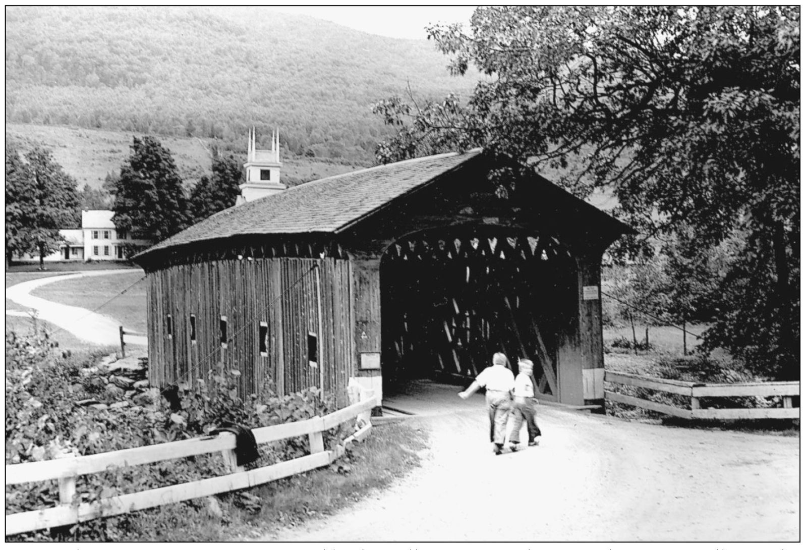 West Arlingtons 1852 vintage covered bridge still carries travelers over the - photo 11