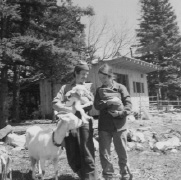 Eliot with goat kid and Sue with Lissie a few days after birth Photograph - photo 4