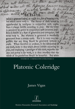 Coleridge Samuel Taylor - Platonic Coleridge