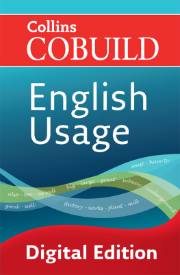 Collins Cobuild Collins Cobuild english usage