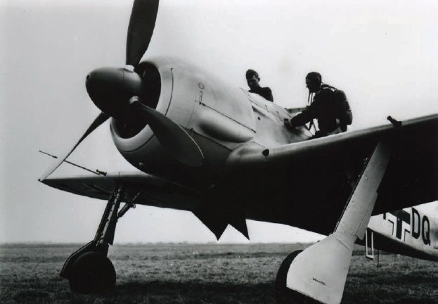 A Focke-Wulf Fw-190 fighter on a French airfield German Chancellor Adolf - photo 5