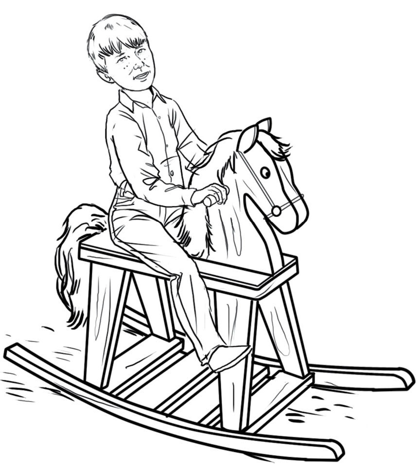 Bill was a very active child He would rock for hours on his rocking horse - photo 5