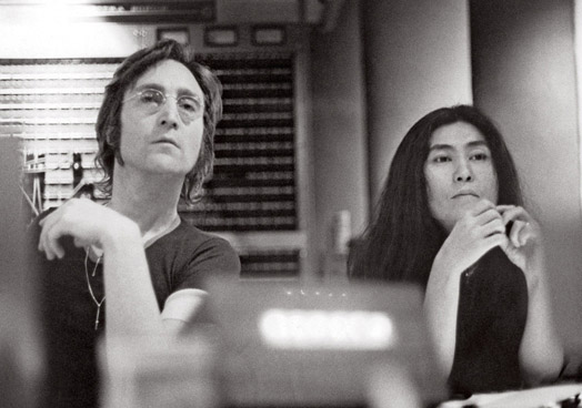 John Lennon and Yoko Ono during the recording of Sometime in New York City - photo 15