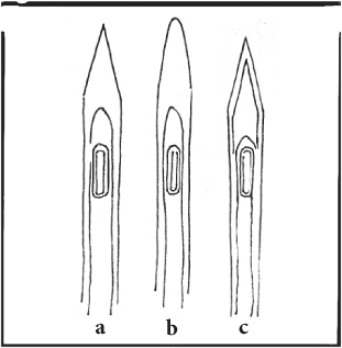 INSERTING A NEEDLE INTO THE NEEDLE CLAMP To insert the needle you will - photo 8