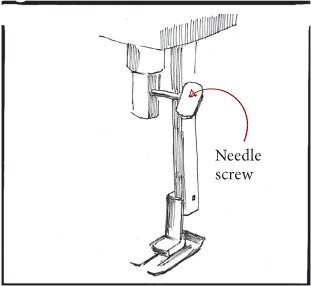 To insert the needle you will first need to loosen the needle clamp With - photo 9