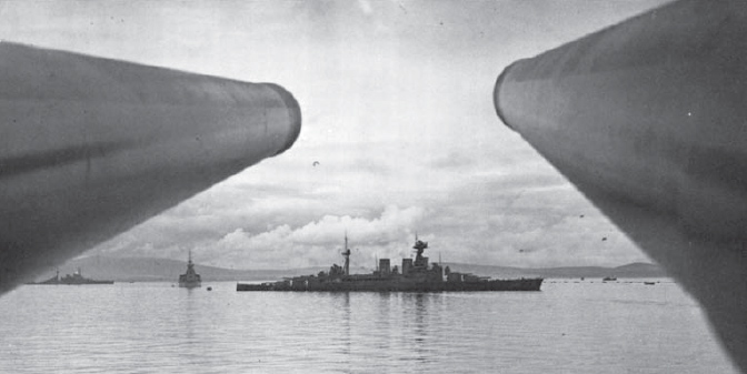 The reason for the defences the battlecruiser HMS Hood lying at anchor in - photo 2