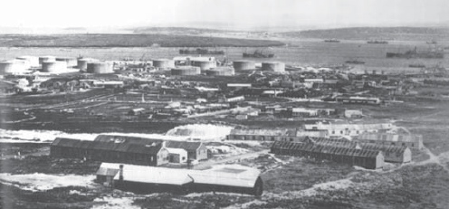 Lyness Naval Base photographed from the summit of Wee Fea Hill The base - photo 3