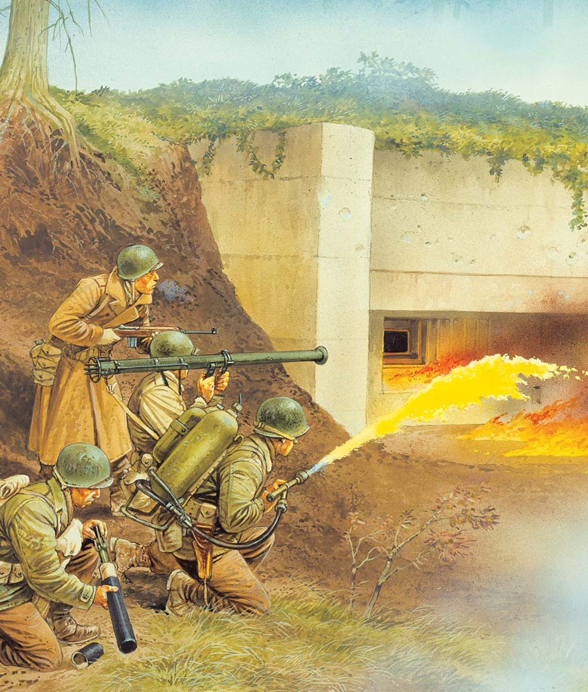 US troops assaulting a German bunker by Peter Dennis Osprey Publishing Ltd - photo 5