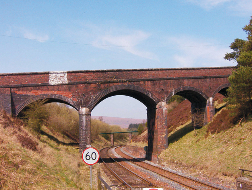 The Coal Road bridge beside Dent station boasts a wide range of brick colours - photo 9