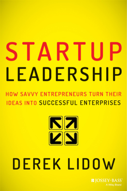 Derek Lidow - Startup Leadership