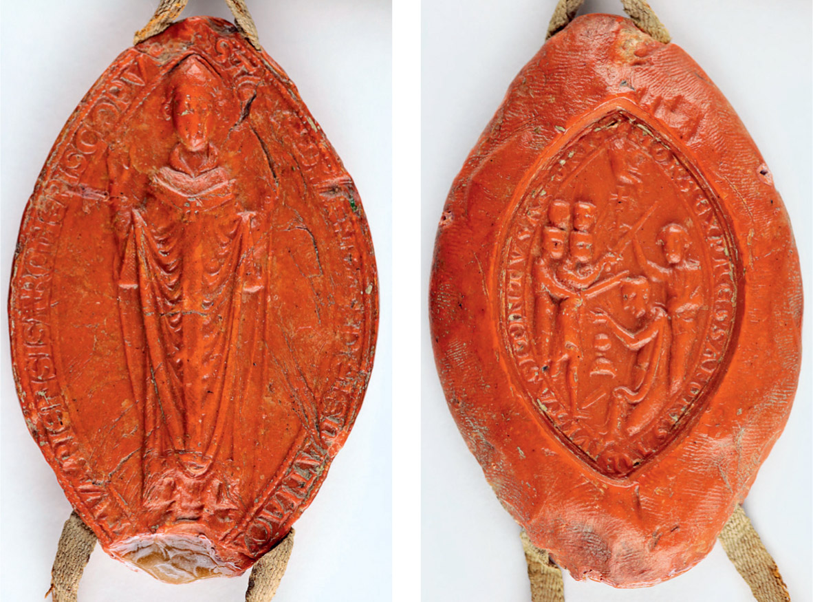 The seal of Stephen Langton Archbishop of Canterbury front and back - photo 12