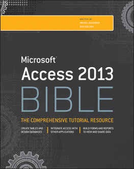 Alexander Maichael - Microsoft Access 2013 bible