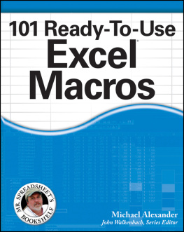 Alexander Michael - 101 Ready-To-Use Excel Macros