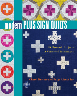 Alexander Paige - Modern plus sign quilts: 16 dynamic projects, a variety of techniques