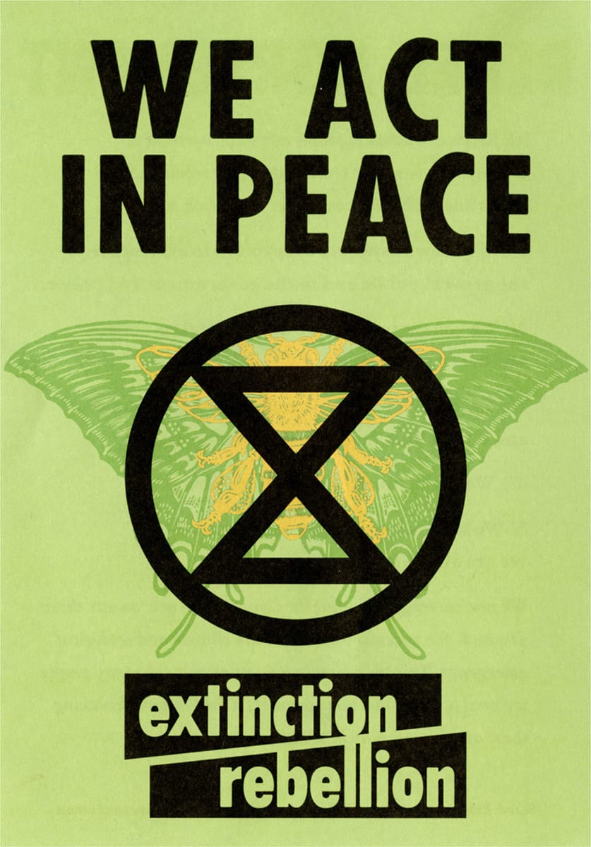 Flyer demanding government action on climate change 2019 Extinction Rebellion - photo 5