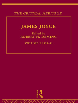 Deming - James Joyce. Volume 2: 1928-41