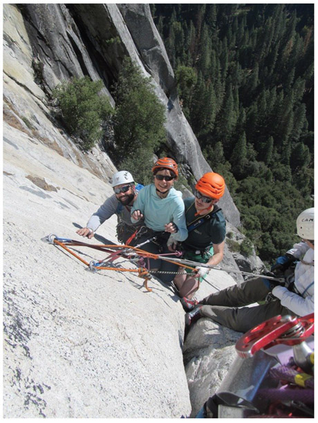 Teams of three require complicated rope work and they crowd tiny ledges Teams - photo 1