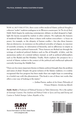 Malik Mufti The Art of Jihad: Realism in Islamic Political Thought