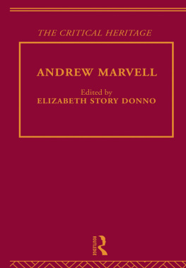 Donno - Andrew Marvell