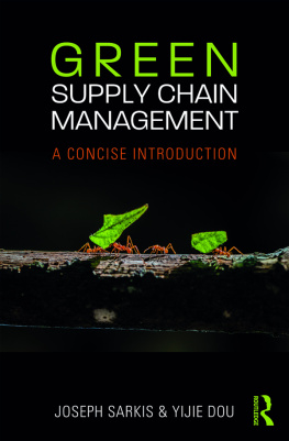 Dou Yijie - Green supply chain management: a concise introduction