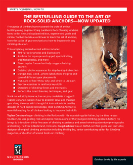 Donahue Topher - Rock climbing anchors a comprehensive guide