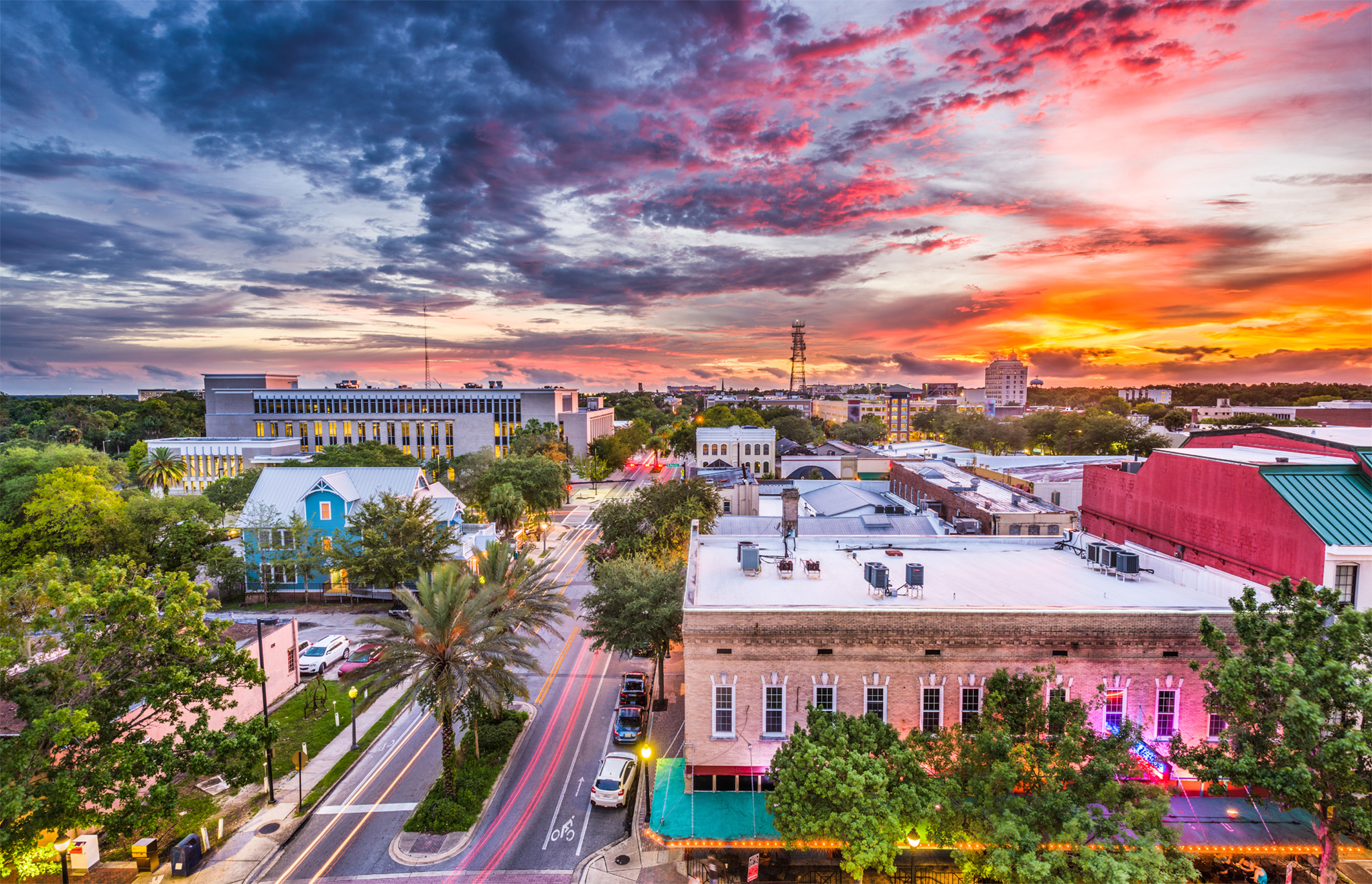 t Vibrant sky over downtown Gainesville Welcome to Florida Reasons To Love - photo 5