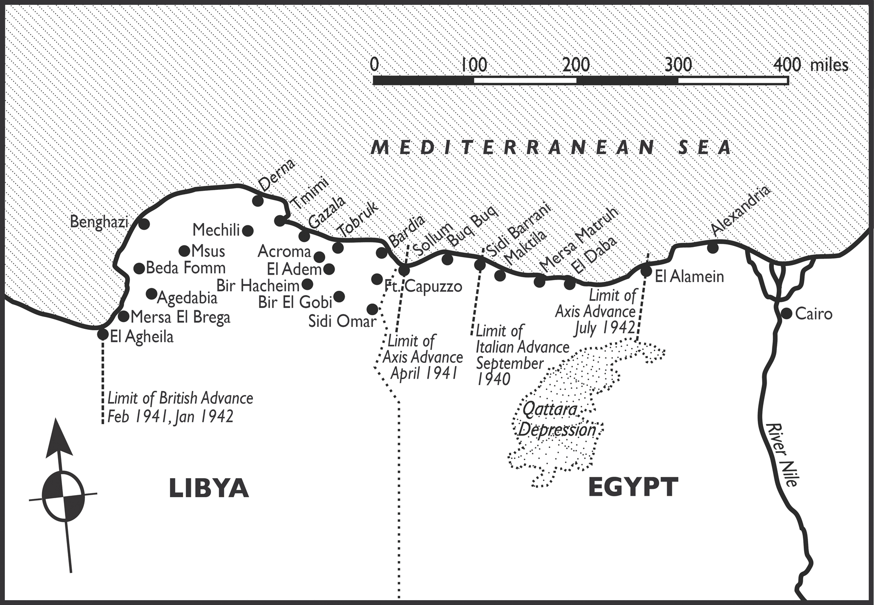 MAP 1 THE WAR IN NORTH AFRICA 1940-1942 MAP 2 ROMMELS ADVANCE HALTED BY - photo 4