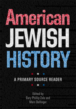 Dollinger Marc - American Jewish History A Primary Source Reader