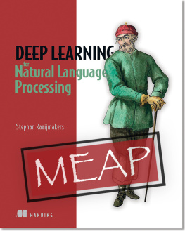 Stephan Raaijmakers Deep Learning for Natural Language Processing MEAP V04