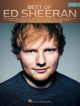 Ed Sheeran Best of Ed Sheeran for Easy Piano