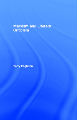 Eagleton Marxism and Literary Criticism